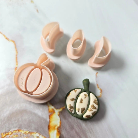 Emporte-pièce Citrouille à Inserts – 4 pièces – 25 à 45 mm Joli'Clay