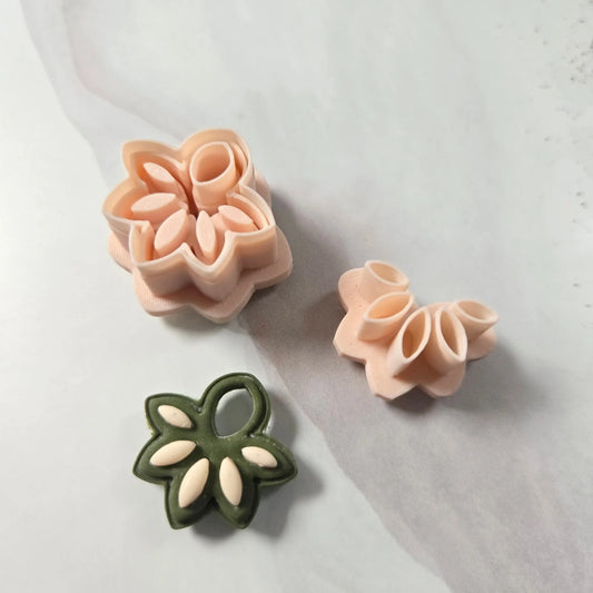 Emporte-pièce Fleur à Inserts – 2 pièces – 25 à 50 mm Joli'Clay