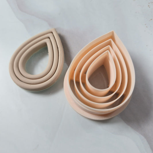 Emporte-pièce goutte détaillée 35 à 50mm Joli'Clay