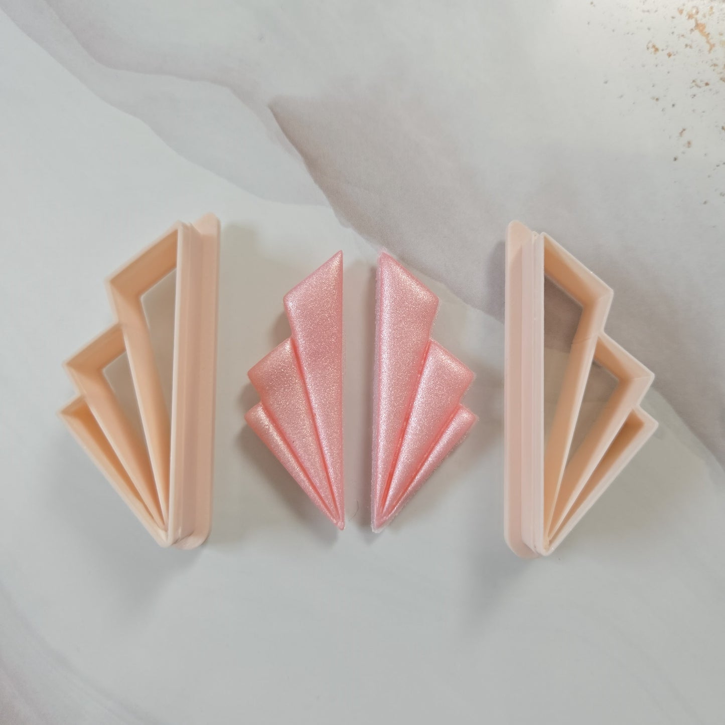 Ensemble de 2 emporte-pièces géométriques – 3 triangles 45 à 65 mm