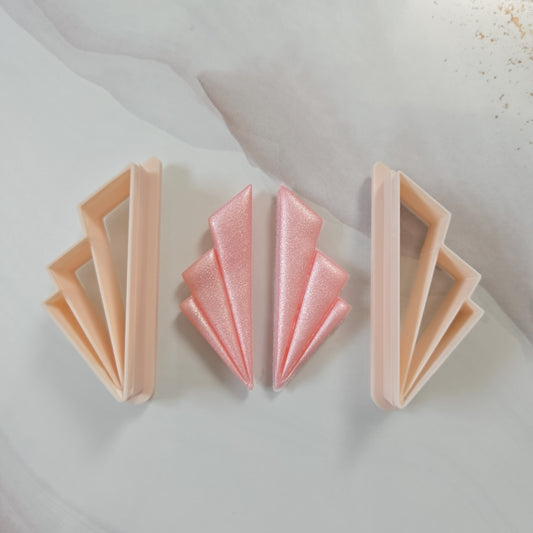 Ensemble de 2 emporte-pièces géométriques – 3 triangles 45 à 65 mm
