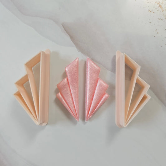 Ensemble de 2 emporte-pièces géométriques – 3 triangles 45 à 65 mm Joli'Clay