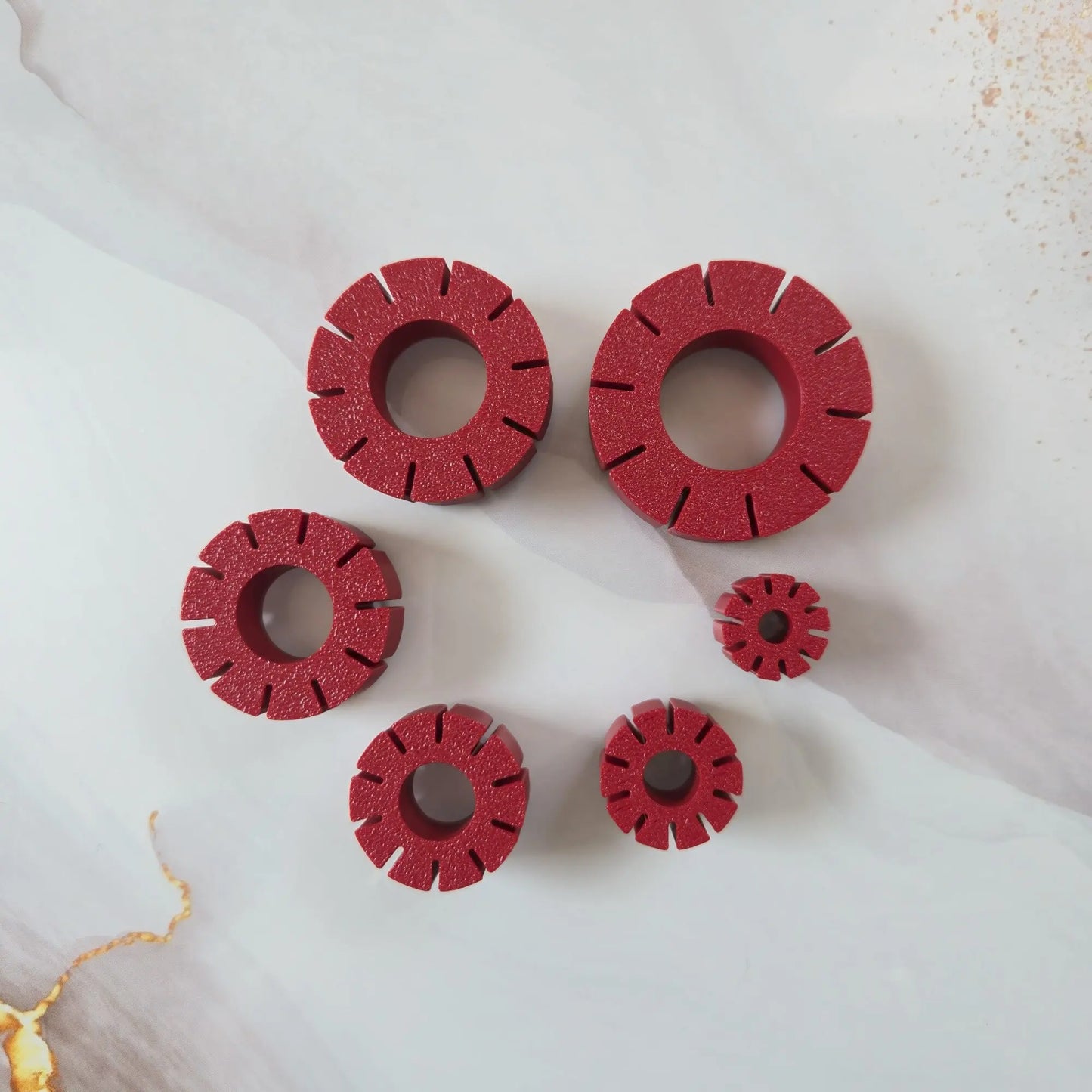 Guide de boucles d'oreilles créoles 15mm à 40mm de diamètre Joli'Clay