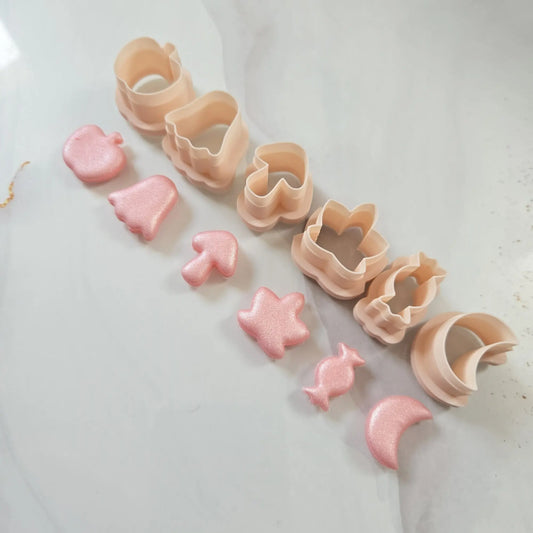 Lot de 5 emporte-pièces thème automne - 15 à 20 mm Joli'Clay