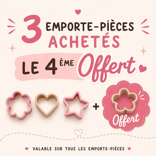 Emporte-pièce étoile arrondie pour pâte polymère et argile 15 à 220 mm Joli'Clay