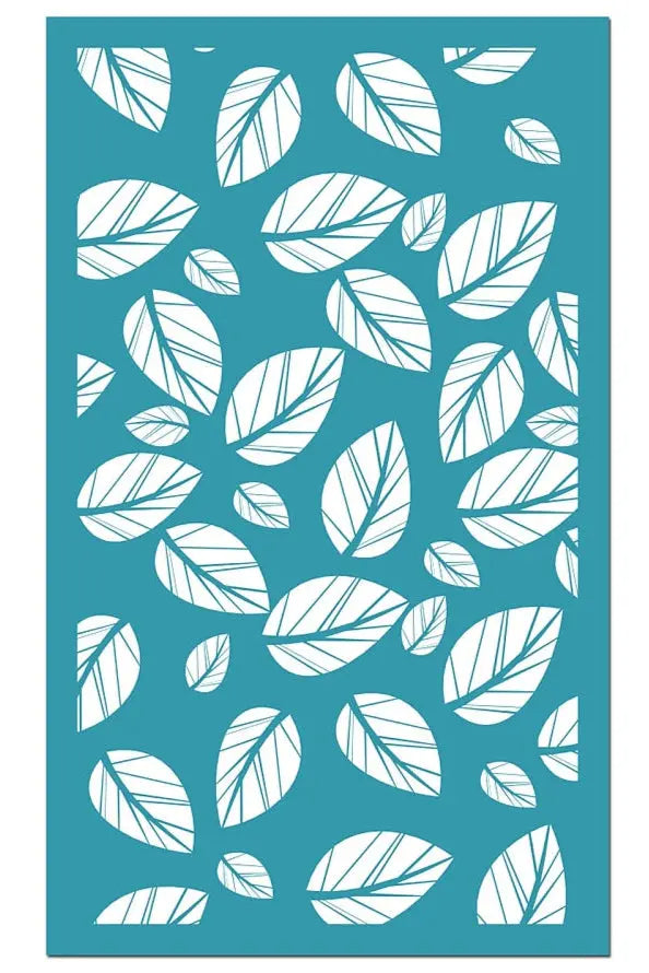Pochoir de sérigraphie - Silkscreen motif grandes feuilles 15x9 cm Joli'Clay