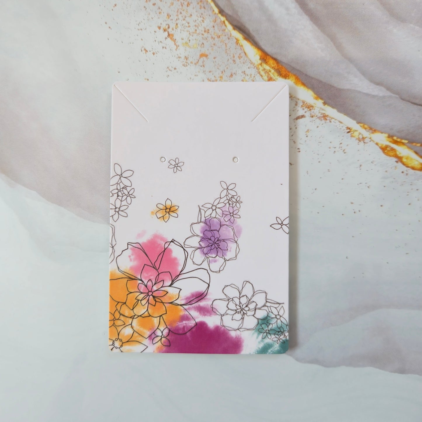 Cartes présentoirs pour colliers et boucles d'oreilles – 9x6 cm