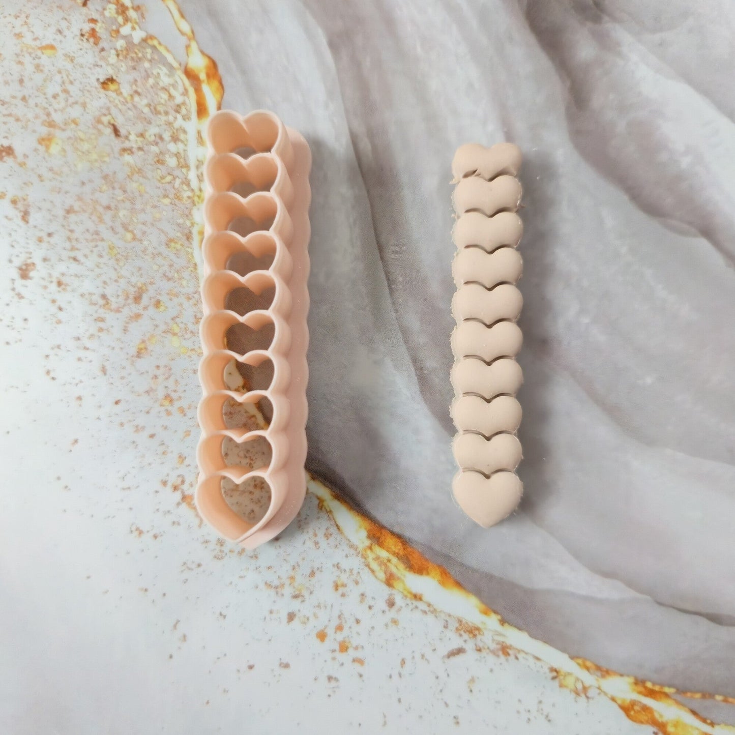 Emporte-pièce suite de 10 cœurs pour créoles Joli'Clay