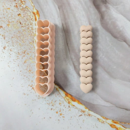 Emporte-pièce suite de 10 cœurs pour créoles Joli'Clay