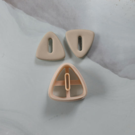 Emporte-pièce triangle arrondi avec trou ovale de 25 à 45mm