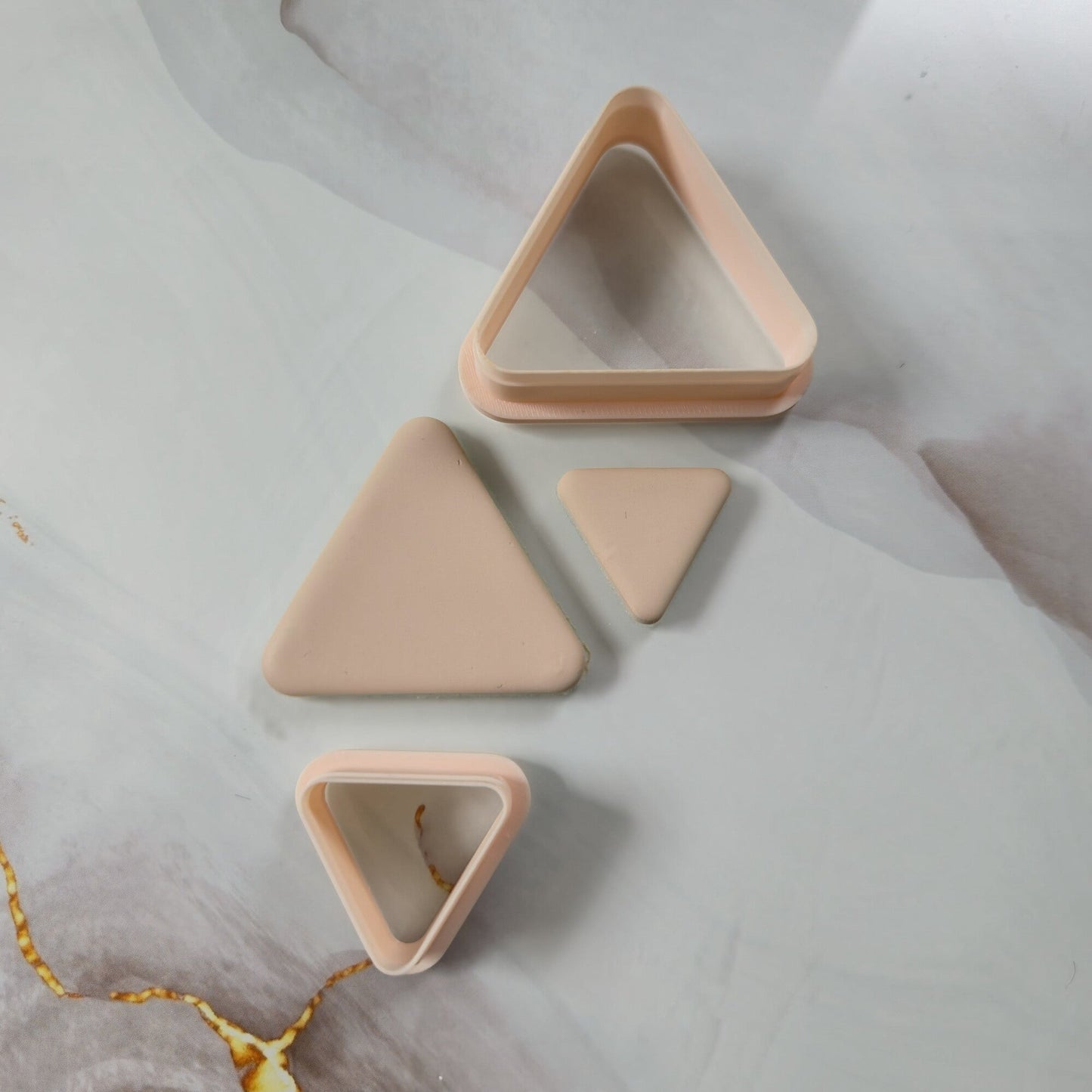 Emporte-pièce triangle à pointes arrondies, 15 à 50mm Joli'Clay