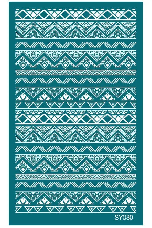 Pochoir de sérigraphie - Silkscreen motif frises 15x9 cm Joli'Clay