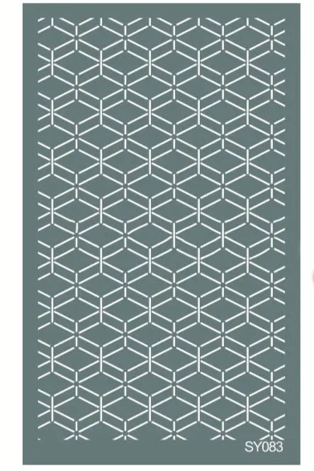 Pochoir de sérigraphie - Silkscreen motif losange 15x9 cm Joli'Clay