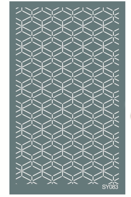 Silkscreen stencil - Diamond pattern 15x9 cm