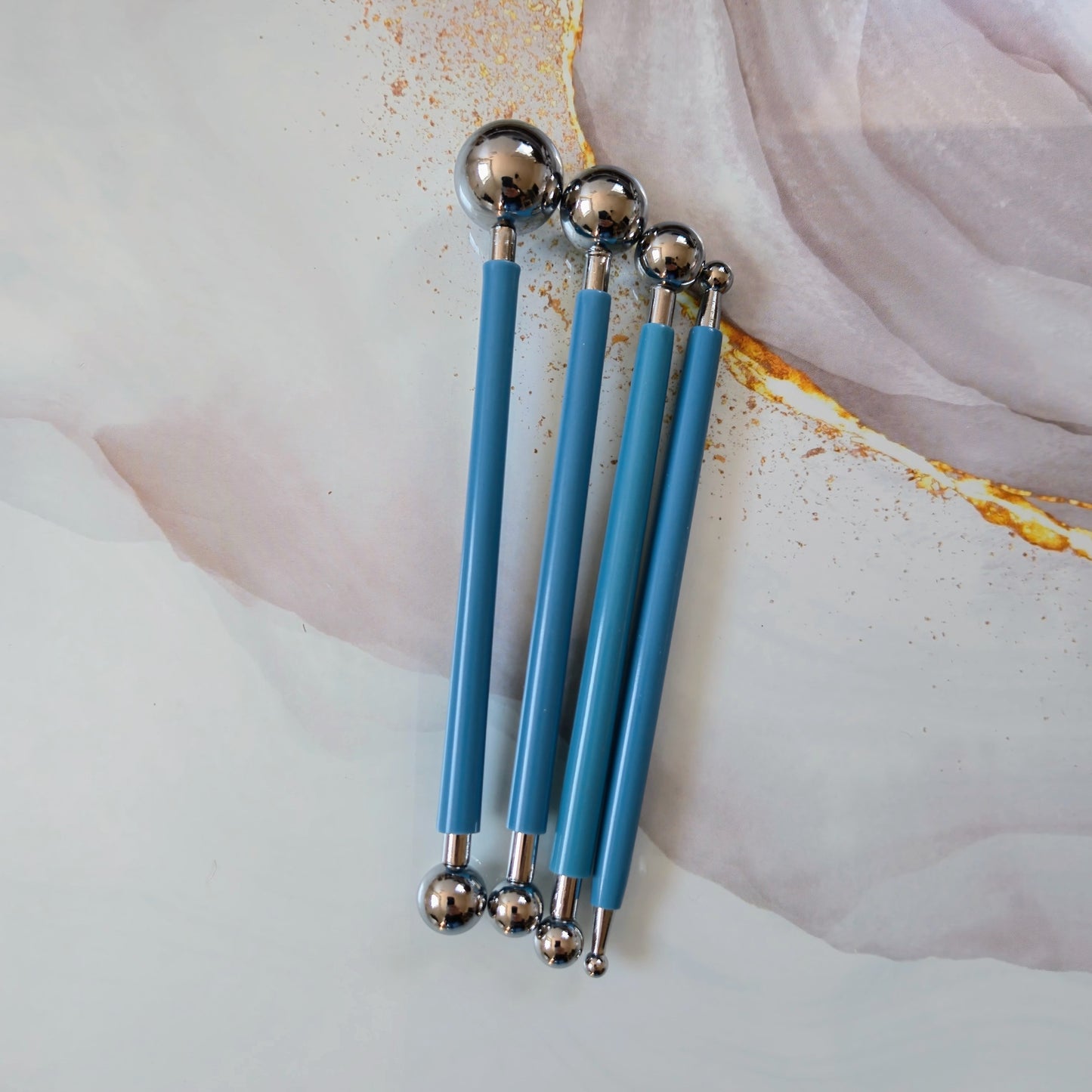 Ensemble de 4 stylos à embouts sphériques - 8 tailles