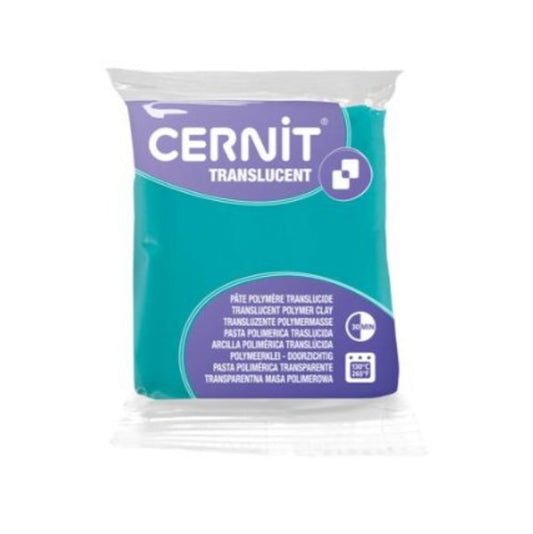 Cernit Translucent Émeraude – Pâte polymère translucide 56 g