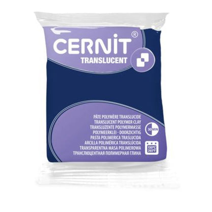Cernit Translucent Myrtille – Pâte polymère translucide 56 g