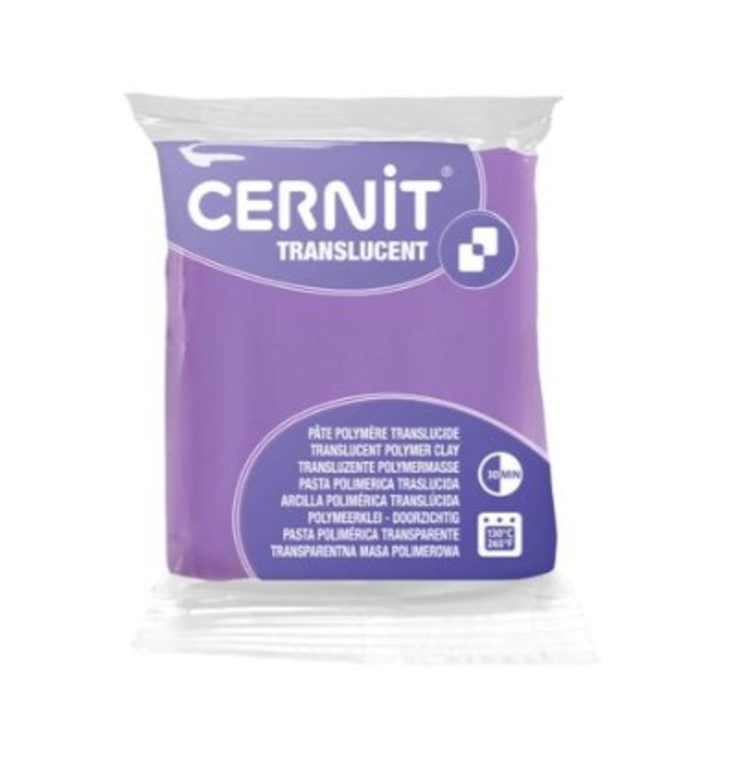 Cernit Translucent Violet – Pâte polymère translucide 56 g