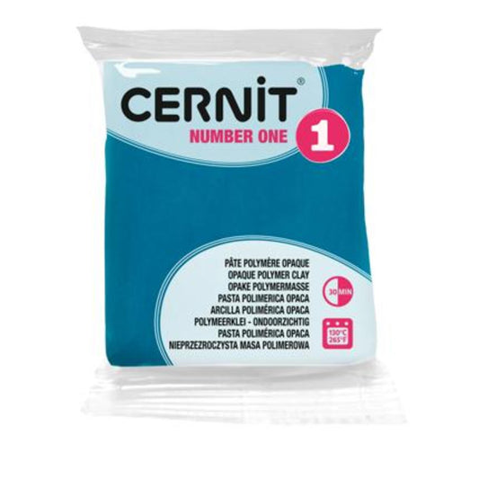 Cernit Number One Bleu canard – Pâte polymère 56 g