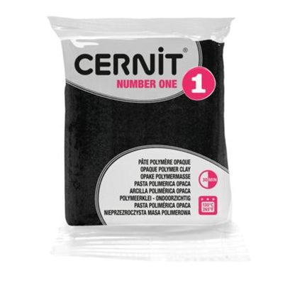 Cernit Number One Noir – Pâte polymère 56 g