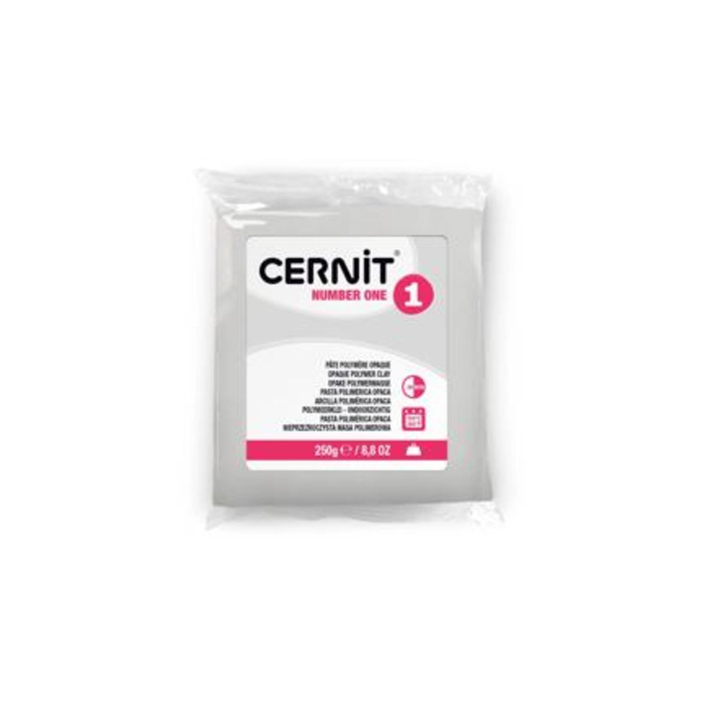 Cernit Number One Blanc opaque 250 g – Pâte polymère grand format