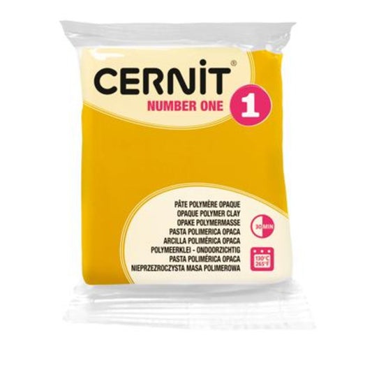 Cernit Number One Jaune – Pâte polymère 56 g