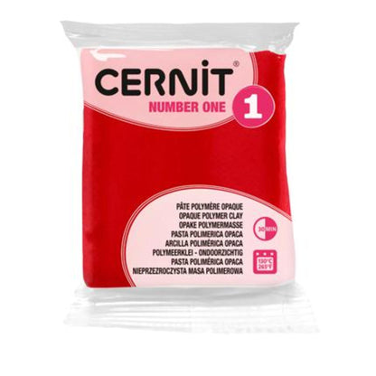 Cernit Number One Rouge X-Mas – Pâte polymère 56 g