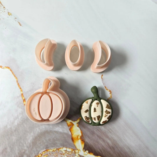 Emporte-pièce Citrouille à Inserts – 4 pièces – 25 à 45 mm Joli'Clay