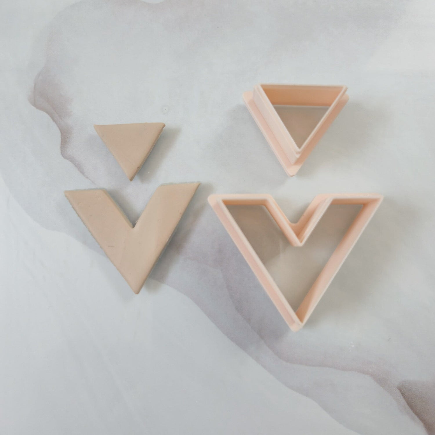 Emporte-pièce géométrique triangle 2 pièces 30 à 45 mm Joli'Clay