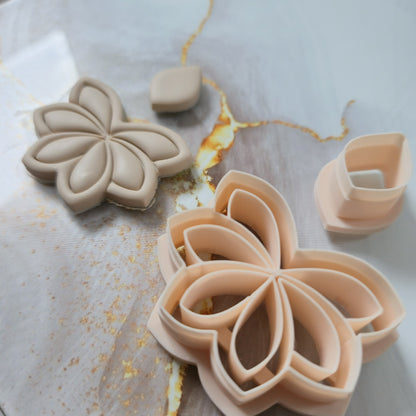 Emporte-pièce motif floral 2 pièces 30 à 50mm