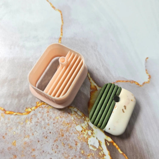 Emporte-pièce rectangle avec rayures – 25 à 35 mm Joli'Clay
