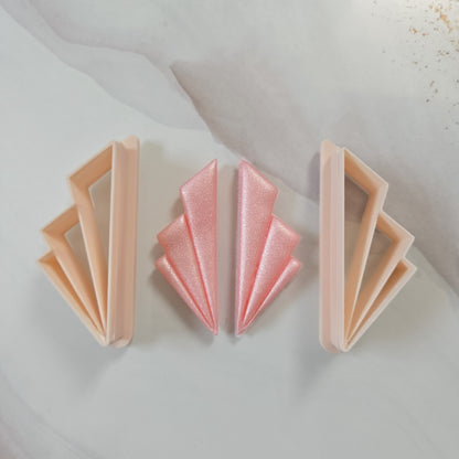 Ensemble de 2 emporte-pièces géométriques – 3 triangles 45 à 65 mm