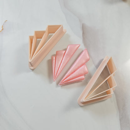 Ensemble de 2 emporte-pièces géométriques – 3 triangles 45 à 65 mm