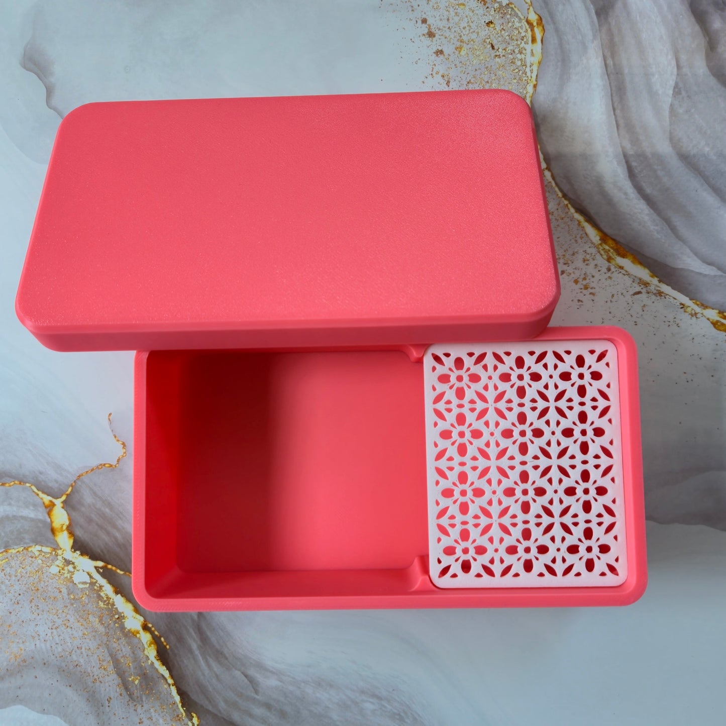 The Pink Box - Boîte pour fécule de maïs avec grille