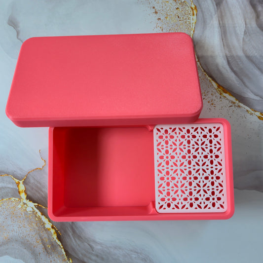 The Pink Box - Boîte pour fécule de maïs avec grille