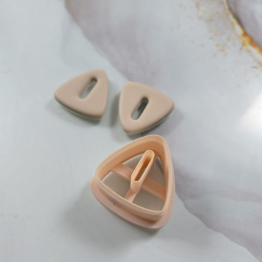 Emporte-pièce triangle arrondi avec trou ovale de 25 à 45mm