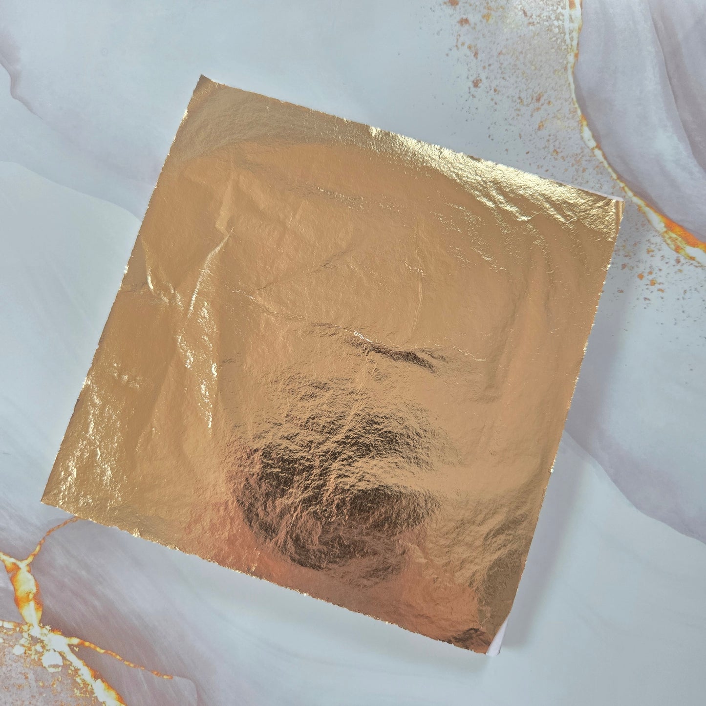 Lot de 10 feuilles dorées pour créations – 140 × 140 mm