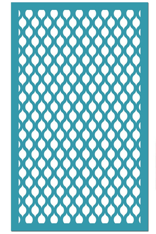 Pochoir de sérigraphie - Silkscreen motif grille 15x9 cm
