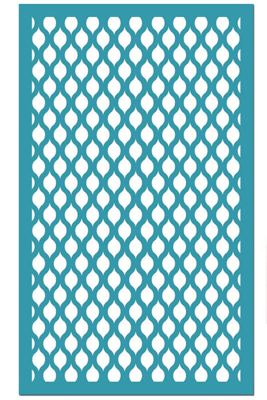 Pochoir de sérigraphie - Silkscreen motif grille 15x9 cm